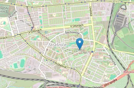 Mapa - Poliklinika Skalka, Nedvězská 2223/29, Praha 10